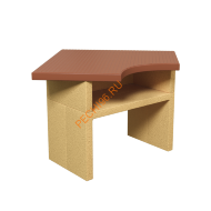 Стол Барбекю центр угловой песочный