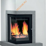 Печь-камин ABX Wells угловой, с облицовкой