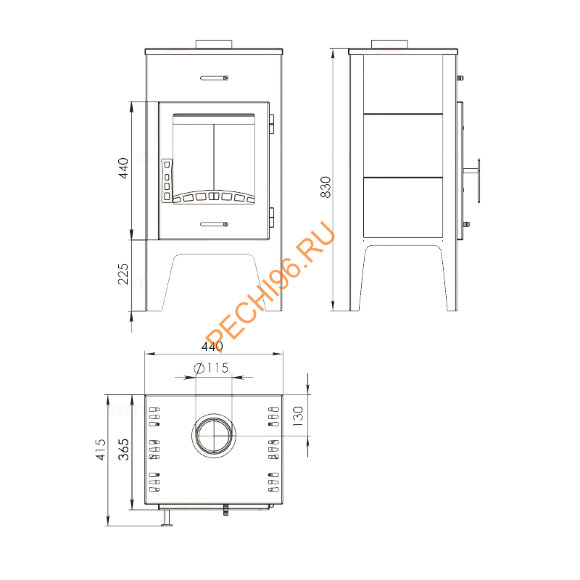 Печь-камин Мета Пехорка 6 Печь-камин Мета Пехорка 6