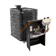 Чугунная банная печь BLACK STOVE Verona 18, ЗК, газовая