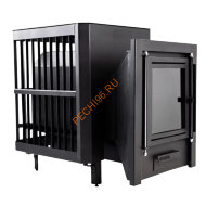 Печь банная BEKKER Френк сетка, стекло, 4 мм