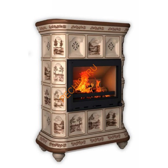 Печь-камин КимрПечь Истра пристенный Деревня