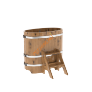 Купель для бани BentWood овальная из дуба Рустик, 0,59х1,06 м
