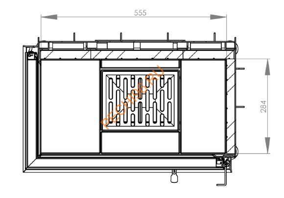 Каминная топка Hitze STMA59X43L/R