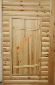 Дверь входная для бани 1800х900х35, сосна