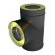 Тройник ВУЛКАН VBR 90° D115/210 мм, нерж 0.5, черный