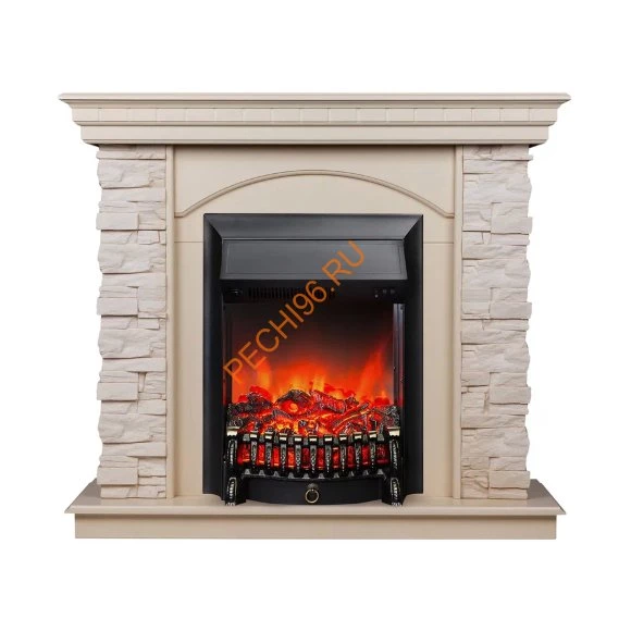 Электрокамин RealFlame Elford WT с очагом Fobos Lux BL