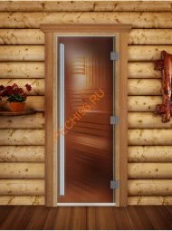 Дверь стеклянная DoorWood «Престиж» PRO, 700х1900мм, бронза
