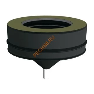 Конденсатосборник ВУЛКАН VBR D115/210 мм, нерж 0.5, черный