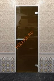 Дверь стеклянная DoorWood «Хамам Лайт Бронза», 2000х800 мм