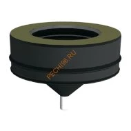 Конденсатосборник ВУЛКАН VBR D150/250 мм, нерж 0.5, черный