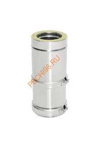 Сэндвич-труба Телескоп L300-450 ТиС Стандарт, нержавейка AISI 304/304, D120/220 мм