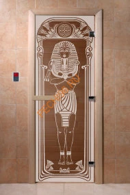 Дверь стеклянная DoorWood «Египет бронза», 1900х700 мм