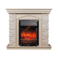 Электрокамин RealFlame Elford WT с очагом Fobos Lux BL