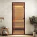 Дверь стеклянная DoorWood Хамам АРТ Wood 52 прозрачная