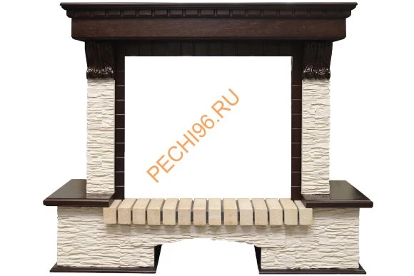 Портал Royal Flame Pierre Luxe мелкий сланец бежевый