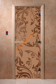 Дверь стеклянная DoorWood «Венеция бронза матовая», 1800х800 мм