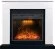 Электрический камин Royal Flame Bergen 23 Белый с черным с очагом Emerald 23