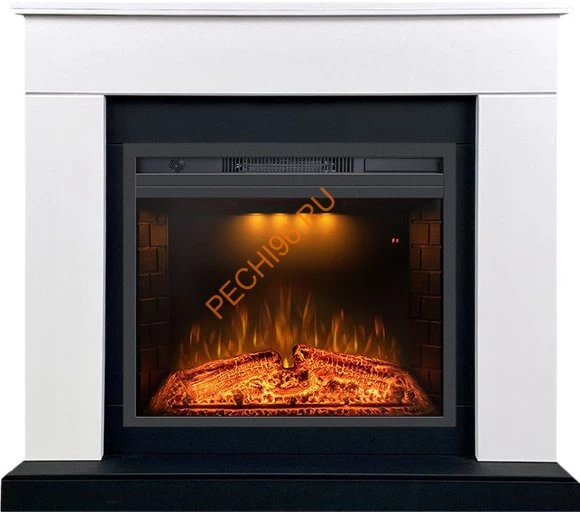 Электрический камин Royal Flame Bergen 23 Белый с черным с очагом Emerald 23