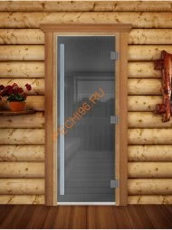 Дверь стеклянная DoorWood «Престиж», 700х1900мм, графит
