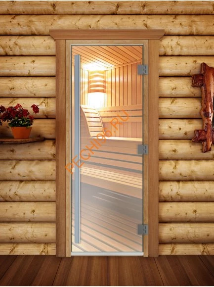 Дверь стеклянная DoorWood «Престиж», 700х1900мм, прозрачная