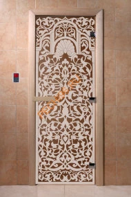 Дверь стеклянная DoorWood «Флоренция бронза», 1800х600 мм