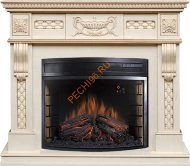 Электрокамин Royal Flame Corsica Слоновая кость с патиной с очагом Dioramic 28 LED FX