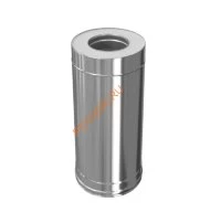 Сэндвич труба 0.25м Титан KraftBerg, d 130/210 321/430-0,5/0,5мм