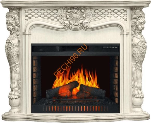 Электрокамин Royal Flame Castle слоновая кость с очагом Vision 30 EF LED FX