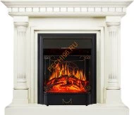 Электрокамин Royal Flame Dallas слоновая кость с патиной с очагом Majestic FX