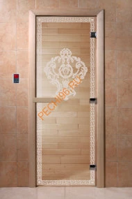 Дверь стеклянная DoorWood «Версаче прозрачная», 2000х900 мм