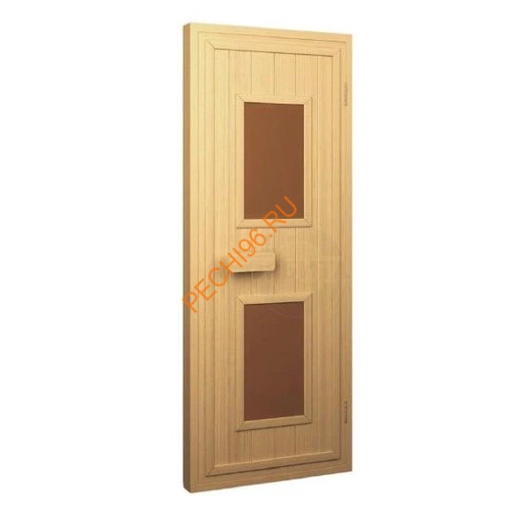 Дверьдеревянная SAUNA MARKET «Комбинация» осина