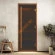 Дверь стеклянная DoorWood Хамам АРТ Wood 13 бронза матовая