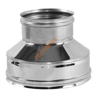 Переходник конус термо-моно ВУЛКАН V50R, нержавейка AISI 321/304, d 250/350 мм