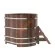 Купель для бани BentWood угловая из морёной лиственницы Премиум, 1,37х1,37 м
