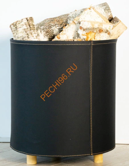 Дровница Fire&Wood Tallin, экокожа черная