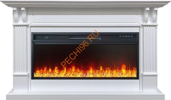 Электрокамин Royal Flame Cardiff белый с очагом Vision 42 LED
