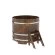 Купель для бани BentWood круглая из сращённой морёной лиственницы, D 1,17м