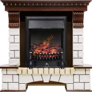 Электрокамин Royal Flame Pierre Luxe угловой темный дуб с очагом Fobos FX
