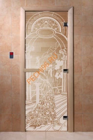 Дверь стеклянная DoorWood «Жар-птица прозрачная», 1800х800 мм