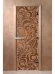 Дверь стеклянная DoorWood Хамам «Хохлома» бронза матовая, 1900х700 мм