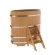 Купель для бани BentWood овальная из лиственницы Премиум, 0,80х1,42 м