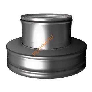 Переходник термо-моно ВУЛКАН V50R, нержавейка AISI 321/304, d 180/280 мм