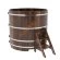 Купель для бани BentWood круглая из морёной лиственницы Премиум, D1,5 м