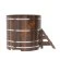 Купель для бани BentWood круглая из морёной лиственницы Премиум, D1,5 м