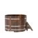 Купель для бани BentWood круглая из морёной лиственницы Премиум, D1,5 м