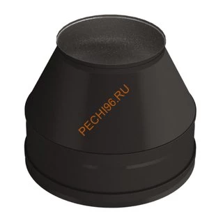 Конус ВУЛКАН VBR D115/210 мм, нерж 0.5, черный
