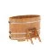 Купель для бани BentWood овальная из сращённой лиственницы, 0,92х1,66 м