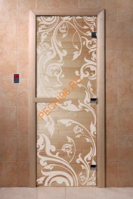 Дверь стеклянная DoorWood «Венеция прозрачная», 1900х600 мм