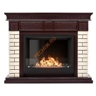 Биокамин Firelight BFP/P-2520, с порталом Bricks 25 шпон темный дуб